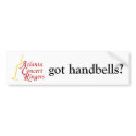 ACR logo, got handbells? bumper stickers