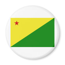 Acre, Brazil Flag Refrigerator Magnets