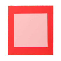 Acrimonious red notepad