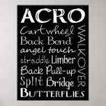 Acro Dance Subway Art Poster