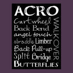 Acro Dance Subway Art Poster posters