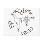 Acróbata del vacío post card
