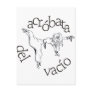 Acróbata del vacío postcard
