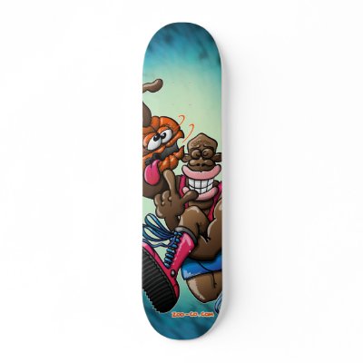 Acrobatic Basketball Skate Board Decks by ZoocoDrawingLounge