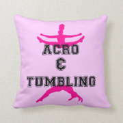 Acrobatics and Tumbling Throw Pillow