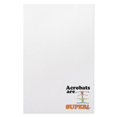 acrobats are super custom stationery by super_shop