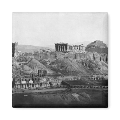 Acropolis ~ Acropolis of Athens Greece 1865 Refrigerator Magnets by fotoshoppe