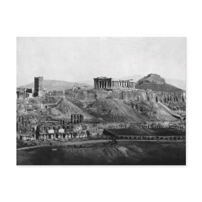 Acropolis ~ Acropolis of Athens Greece 1865 Post Cards by fotoshoppe