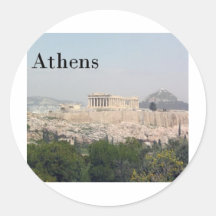 Acrópolis de Grecia Atenas Pegatina Redonda