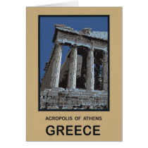 Acropolis of Athens Greece Greeting Card