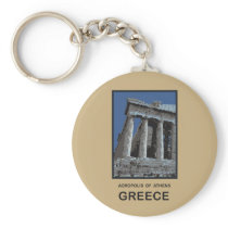 Acropolis of Athens Greece Keychains