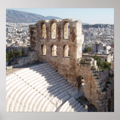 Acropolis Theater / Stadium Print by emele1