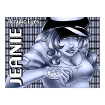 Acrylic Eyes Jeanie Poster posters