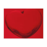 Acrylic heart shape miniature post cards