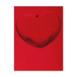 Acrylic heart shape miniature post card