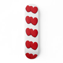 Acrylic heart shape miniature skate board decks