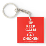 [Crown] keep calm and eat chicken  Acrylic Keychains