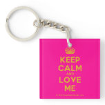 [Crown] keep calm and love me  Acrylic Keychains
