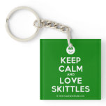 [Smile] keep calm and love skittles  Acrylic Keychains