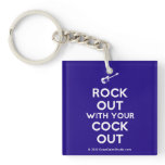 [Electric guitar] rock out with your cock out  Acrylic Keychains