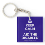 [Crown] keep calm & aid the disabled  Acrylic Keychains