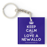 [Crown] keep calm and love a newallo  Acrylic Keychains
