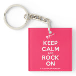 [Electric guitar] keep calm and rock on  Acrylic Keychains