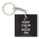 [Electric guitar] keep calm and rock on  Acrylic Keychains