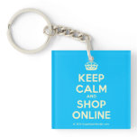 [Crown] keep calm and shop online  Acrylic Keychains