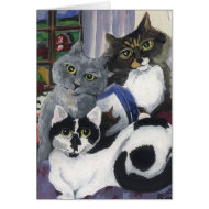 Acrylic Kitties Card