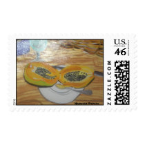 Acrylic Painting of Hawaiian Papaya, postage