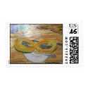 Acrylic Painting of Hawaiian Papaya, postage by zalia40 Acrylic Painting of Hawaiian Papaya, postage