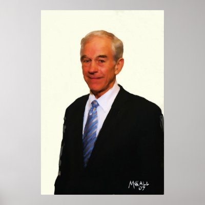 Acrylic Ron Paul Print by mrfusty