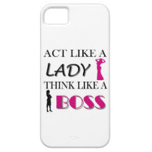 Act Like A Lady Think Like A BOSS iPhone 5 Case