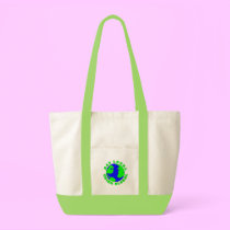 Act Local Think Global Tote bags