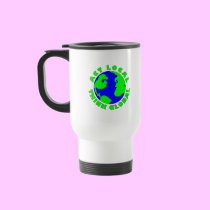 Act Local Think Global Travel Mug mugs