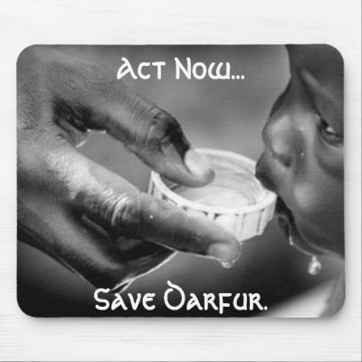 Act Now...Save Darfur. Mousepad by c4ster