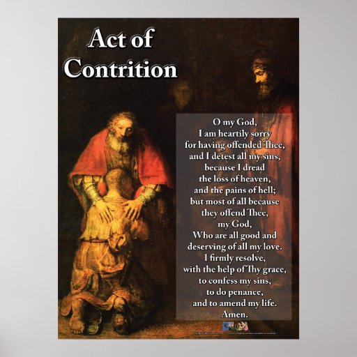 Act of Contrition Posters