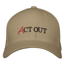 Act Out embroidered hats by jamesatracy Act Out embroidered hats