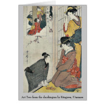 Act Two from the chushingura by Kitagawa, Utamaro Cards