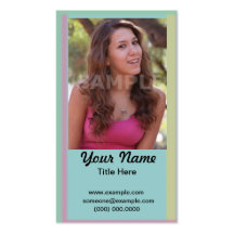 Acting Headshot Business Card