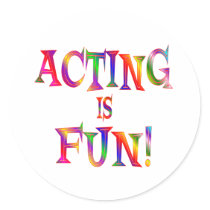 Acting is Fun stickers by HobbiesLeisure Acting is Fun stickers