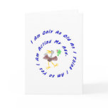 acting my age greeting card