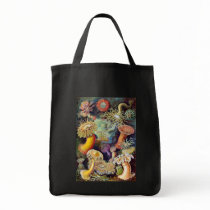 Actiniae illustration painting Germa Ernst Haeckel Canvas Bags