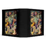 Actiniae illustration painting Germa Ernst Haeckel 3 Ring Binders