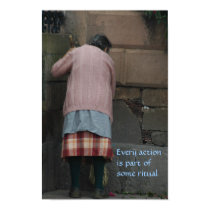 Action and ritual - Poster with Quote posters