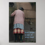 Action and ritual - Poster with Quote