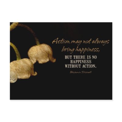 Action Bring Happiness Inspirational Mouse pad Post Card by LifeArtHouse