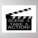 Action Directors Clapboard Posters