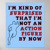 Action Figure Surprise Funny Poster posters